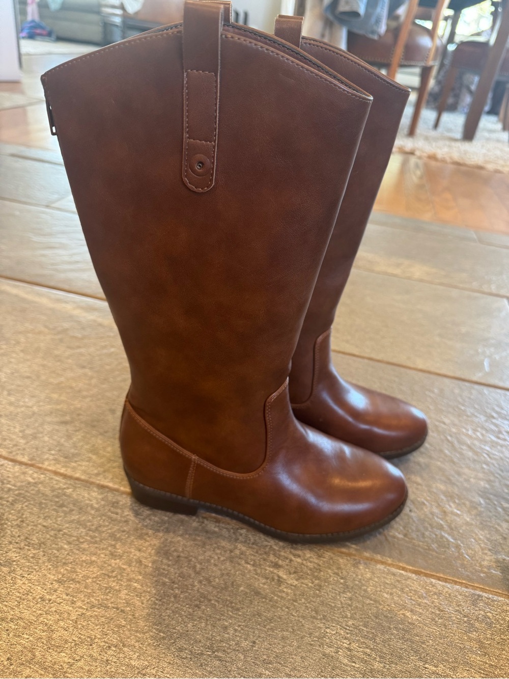 Sonoma Girls Tall Pull-On Riding Boots - Brown